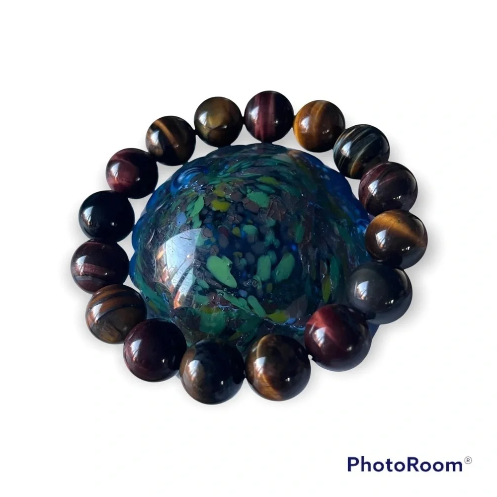 Tiger eye stretch beaded  bracelet
